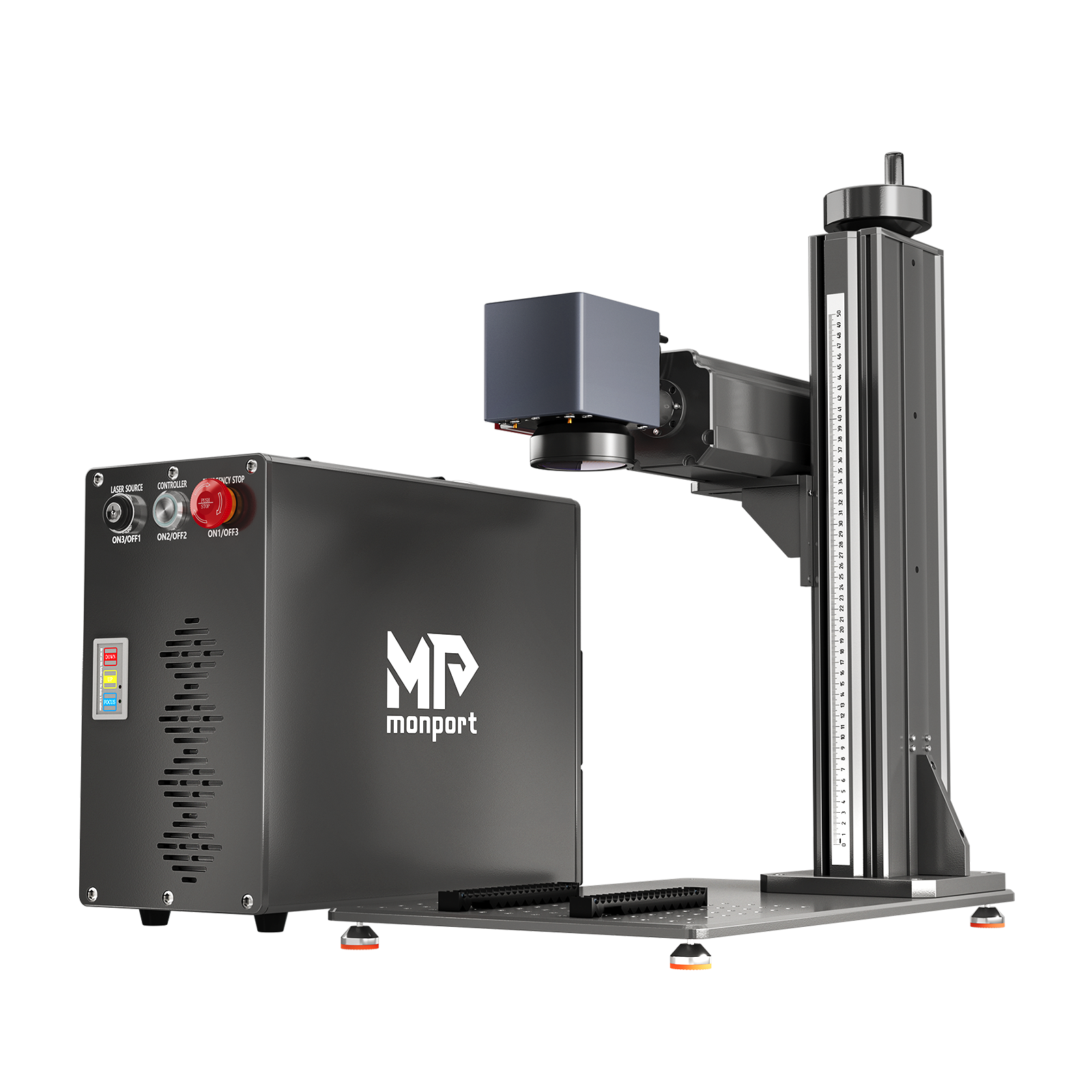Monport GT 30W Getrennter Faserlaser-Gravier- und Markiermaschine mit Autofokus (150 mm × 150 mm) – Gerät