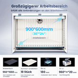 Monport Effi9S Upgraded 90W CO₂-Lasergravier- und Schneidemaschine (914 × 610 mm) mit Autofokus und integriertem Wasserkühler 4,9 (18 Bewertungen)