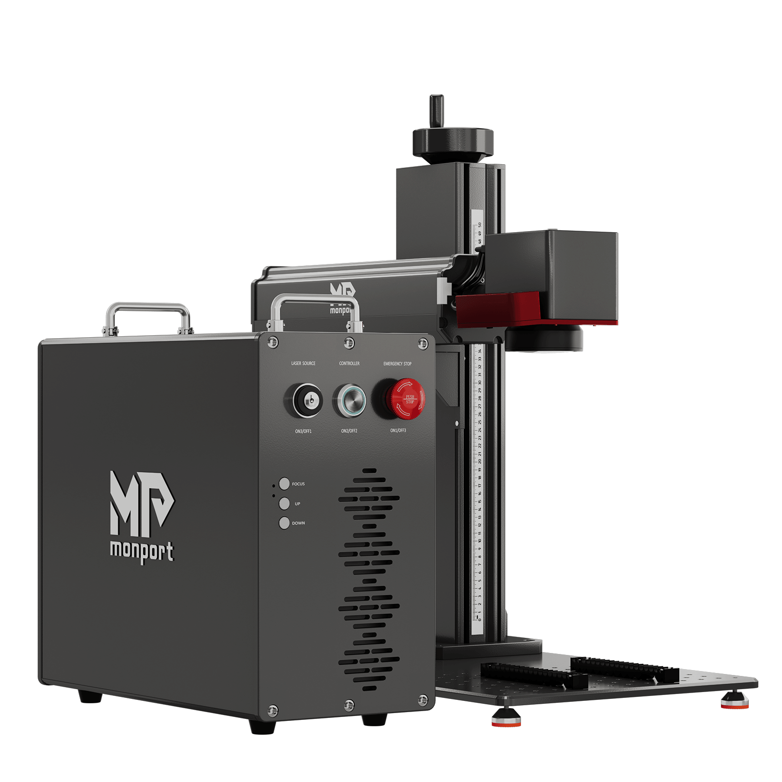 Monport GPro Vision 60W MOPA  Faserlaser Maschine – Mit Vision-System für automatische Positionierung, präzise Metallgravur & Laserbeschriftung