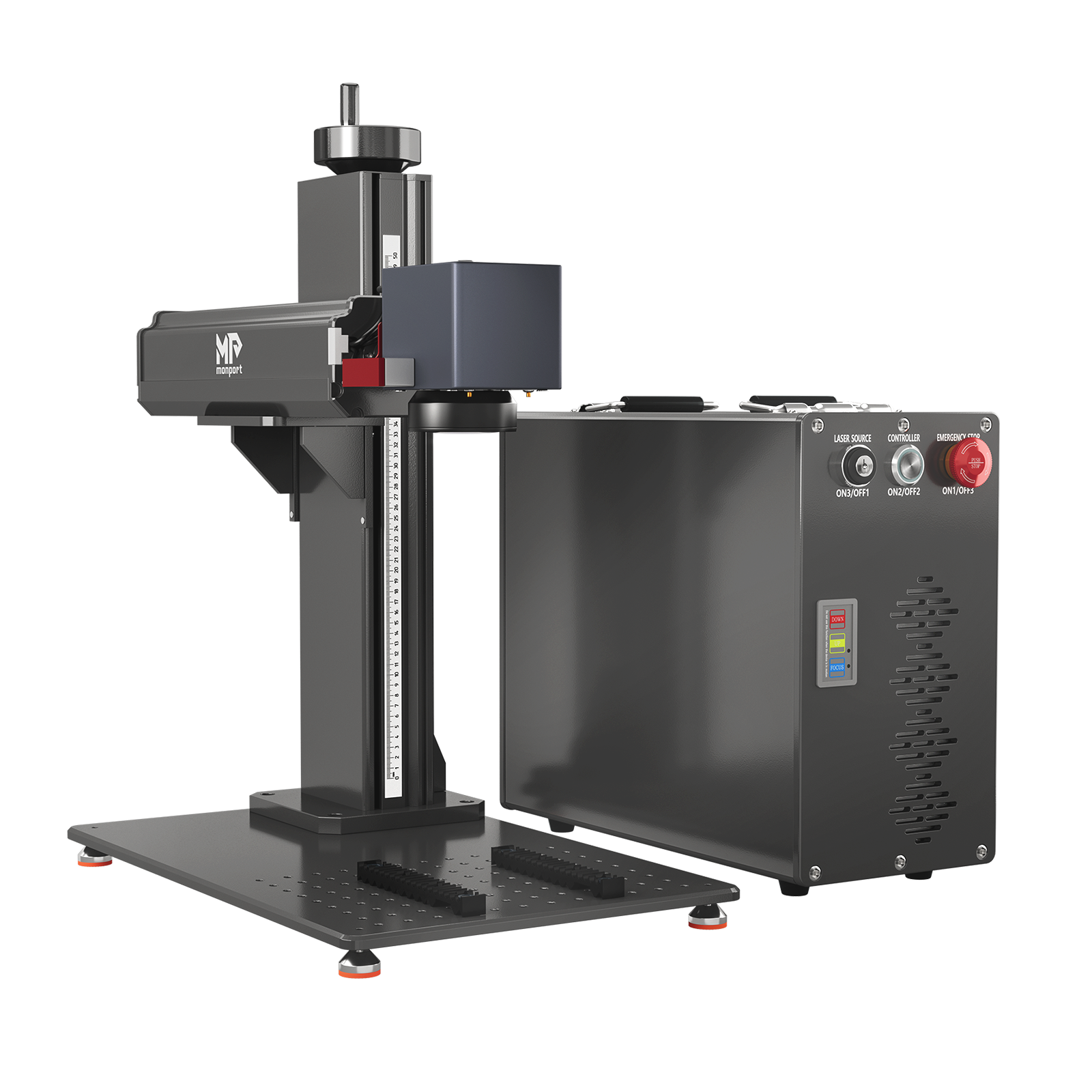 Monport GT 30W Getrennter Faserlaser-Gravier- und Markiermaschine mit Autofokus (150 mm × 150 mm) – Gerät