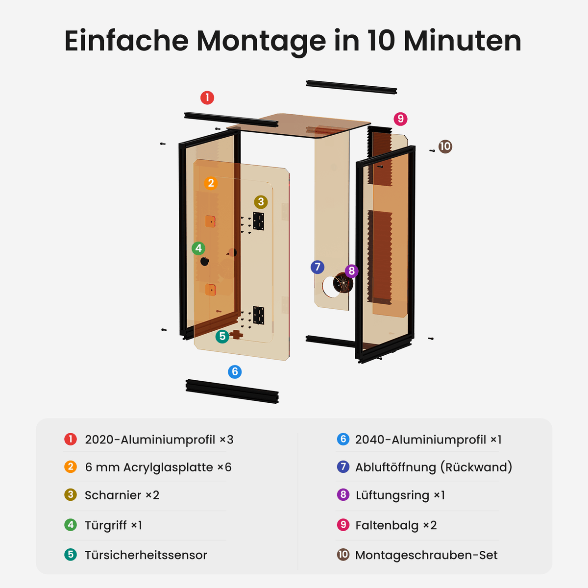Monport Lasergravur-Gehäuse für GT & GPro Faserlaser (mit Türschutzschalter)