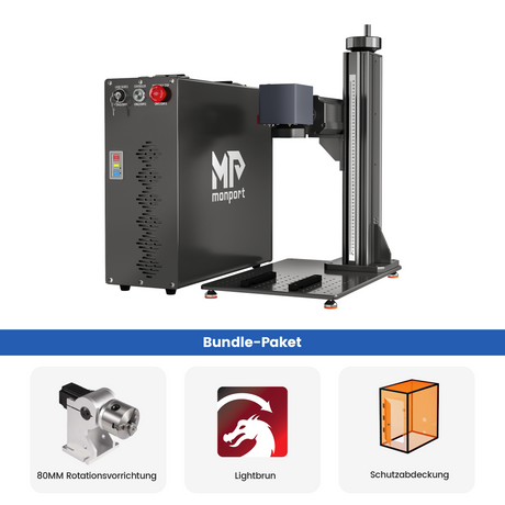 Monport GT 200W Split MOPA & Autofokus-Faserlaser-Gravierer & Farbemarkierungsmaschine