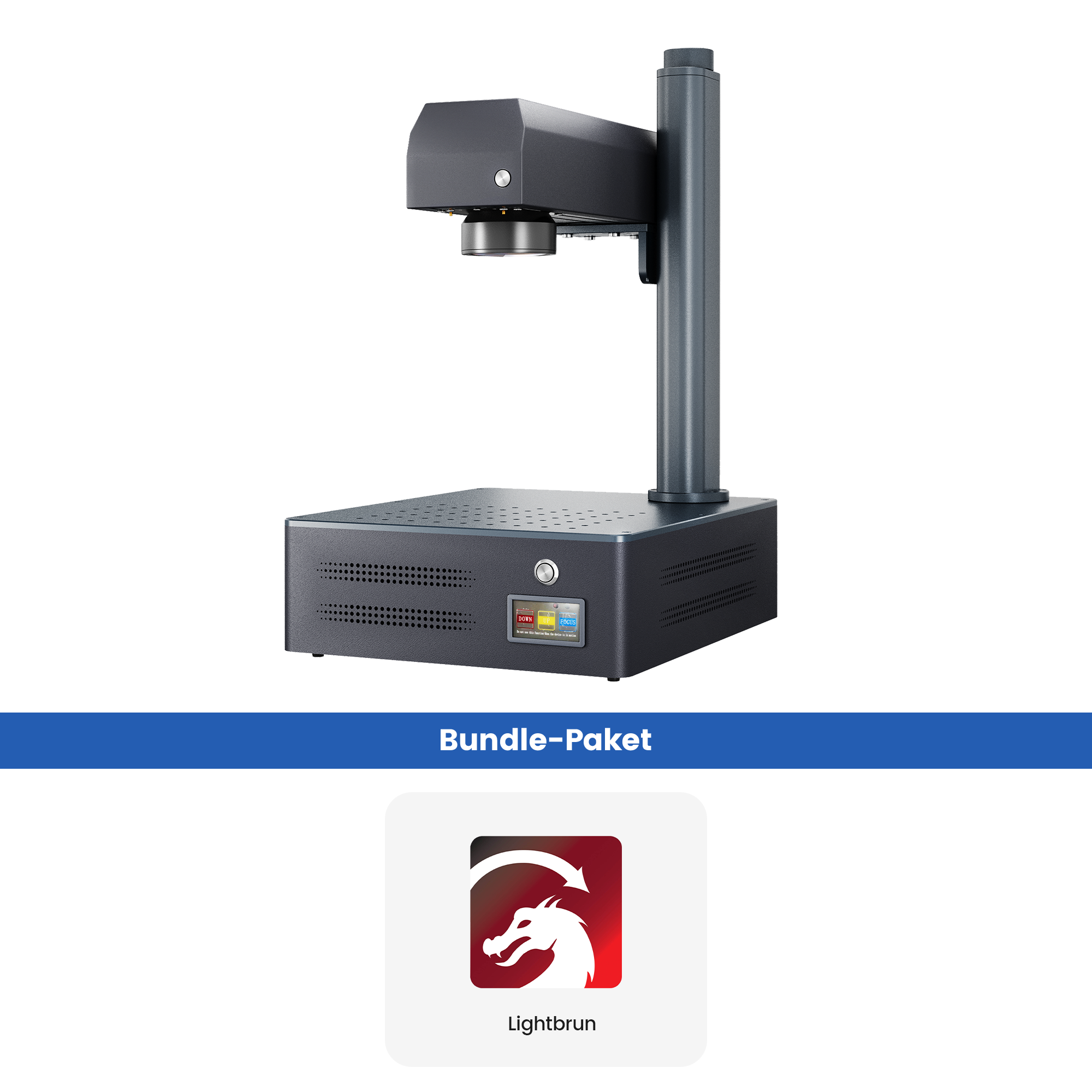 Monport GM 30W Pro Integrierte Faserlaser-Graviermaschine & Markiermaschine mit Autofokus - Maschine