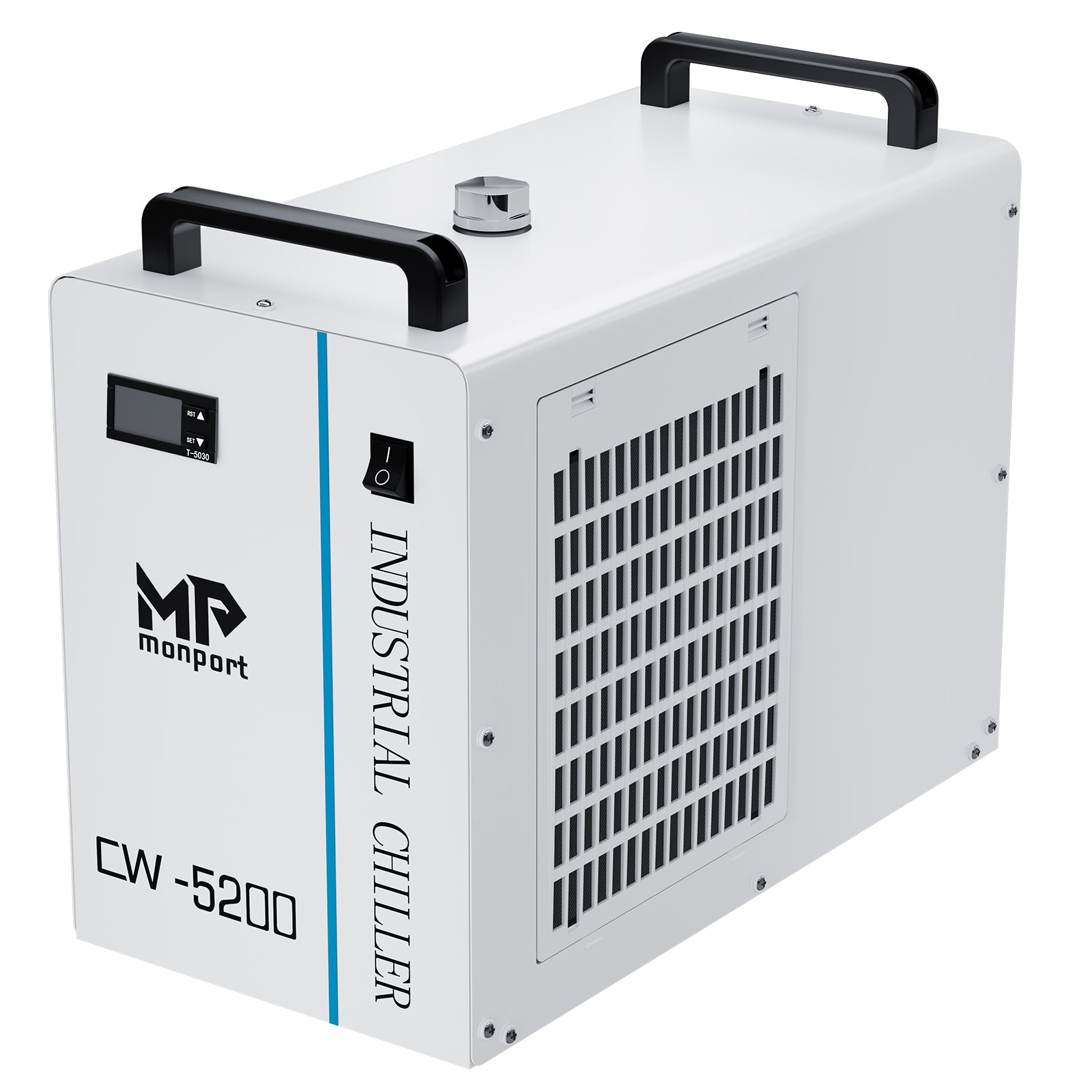 Monport 6L CW-5200 Industrieller Wasserkühler & Chiller für 40W-150W CO2 Laser Cutter