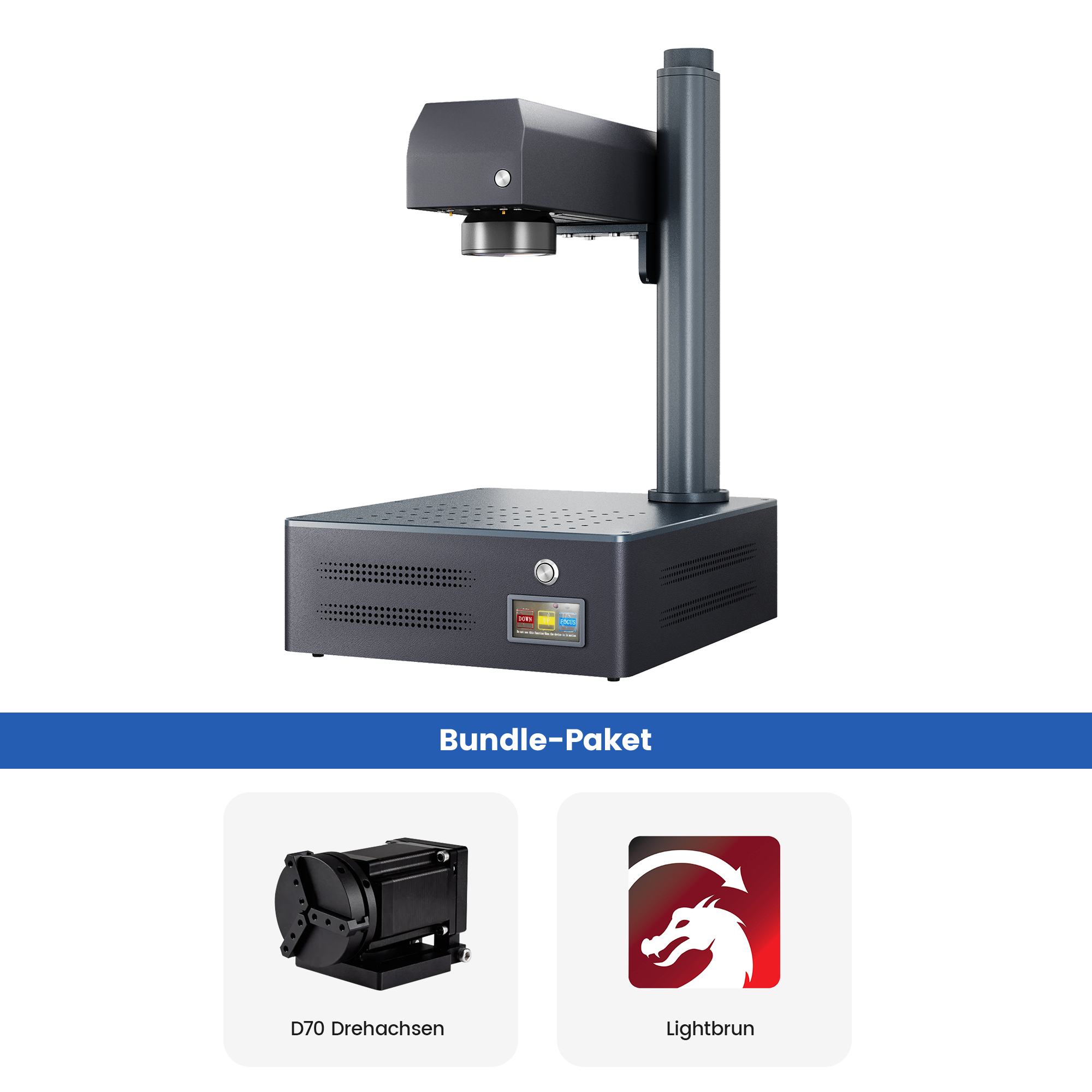 Monport GM 30W Pro Integrierte JPT MOPA Faserlaser-Graviermaschine & Markiermaschine mit Autofokus - Maschine