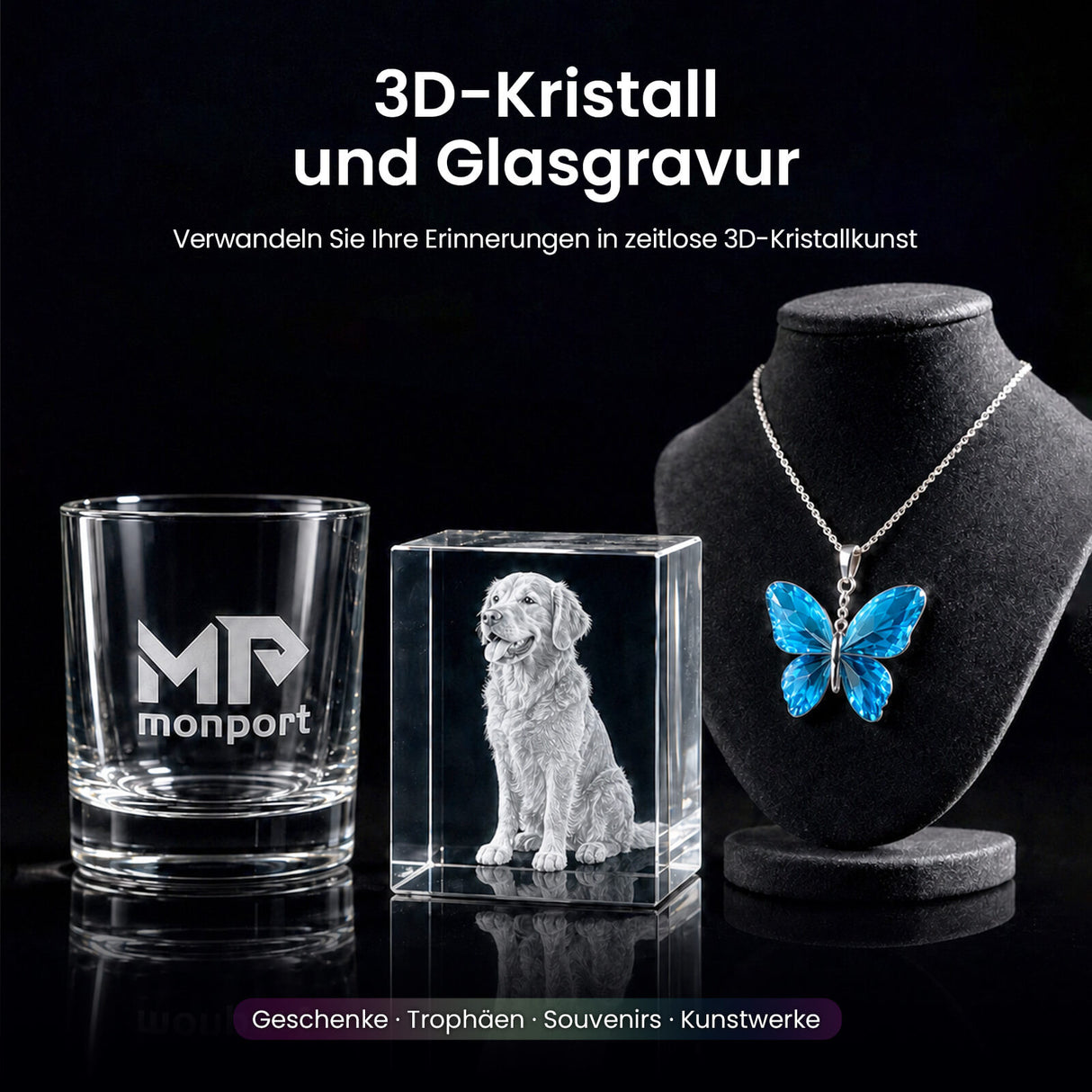 Monport GM 6W PRO UV Laser Graviermaschine(Innengravur) – Professionelle UV Laserbeschriftung mit 355nm Kaltlaser-Technologie