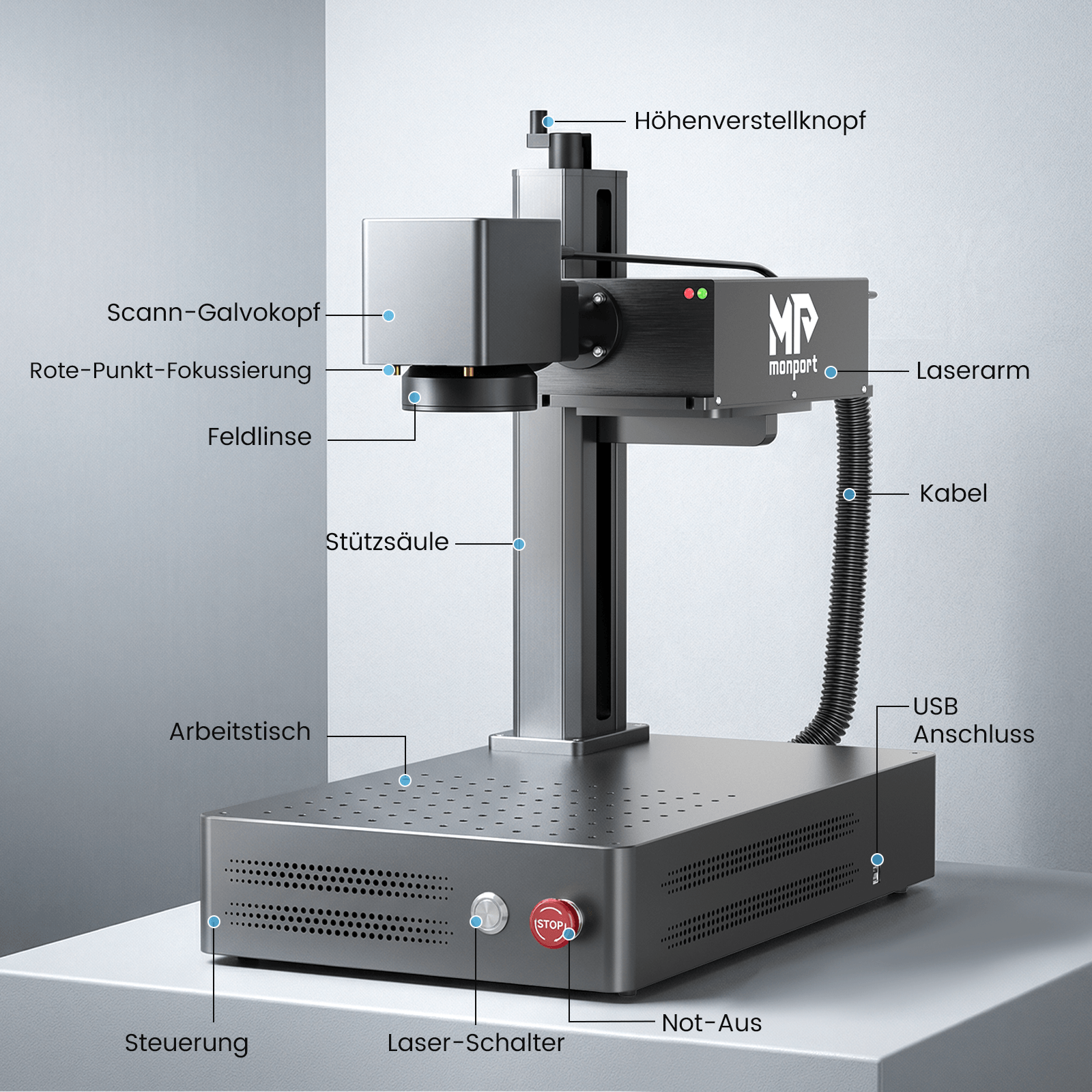 Monport 6W UV-Laser-Graviermaschine & Markiermaschine