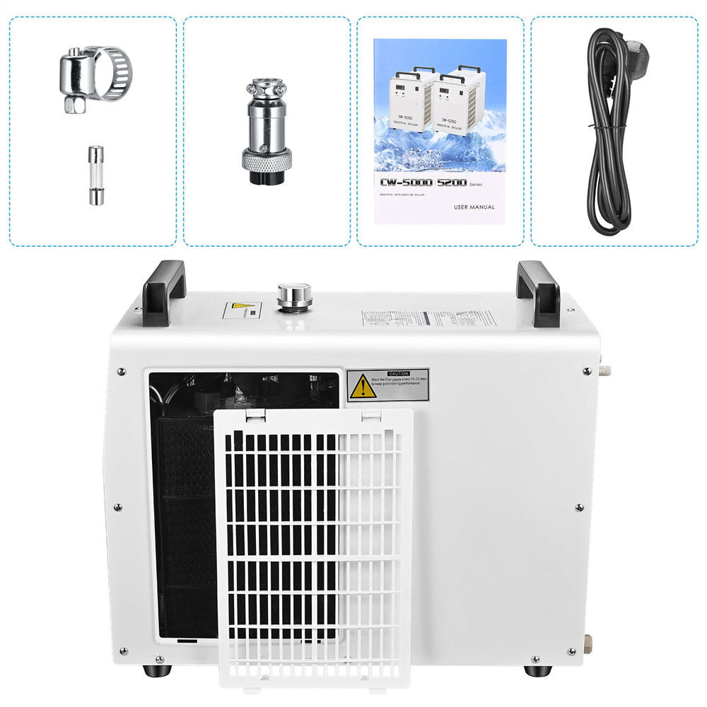Monport 6L CW-5200 Industrieller Wasserkühler & Chiller für 40W-150W CO2 Laser Cutter