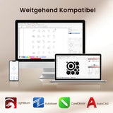 Monport Reno65 Pro 65W Desktop CO2 Lasergravierer & Schneidegerät (24”X16“) mit brandneuem DSP Controller und Assistierter Autofokus