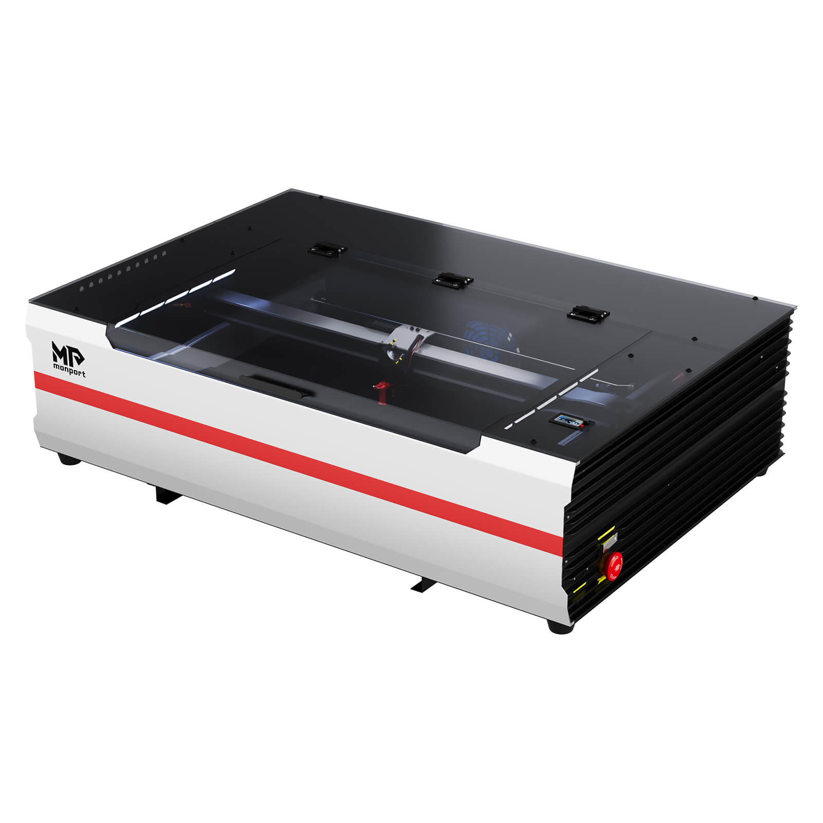 Monport Reno 65W Desktop CO2 Lasergravierer & Schneidegerät (24“X 16“) mit brandneuem Assistierter Autofokus