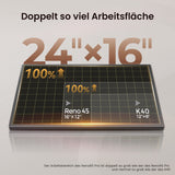 Monport Reno65 65W Desktop CO2 Lasergravierer & Schneidegerät (24“X 16“) mit brandneuem Assistierter Autofokus