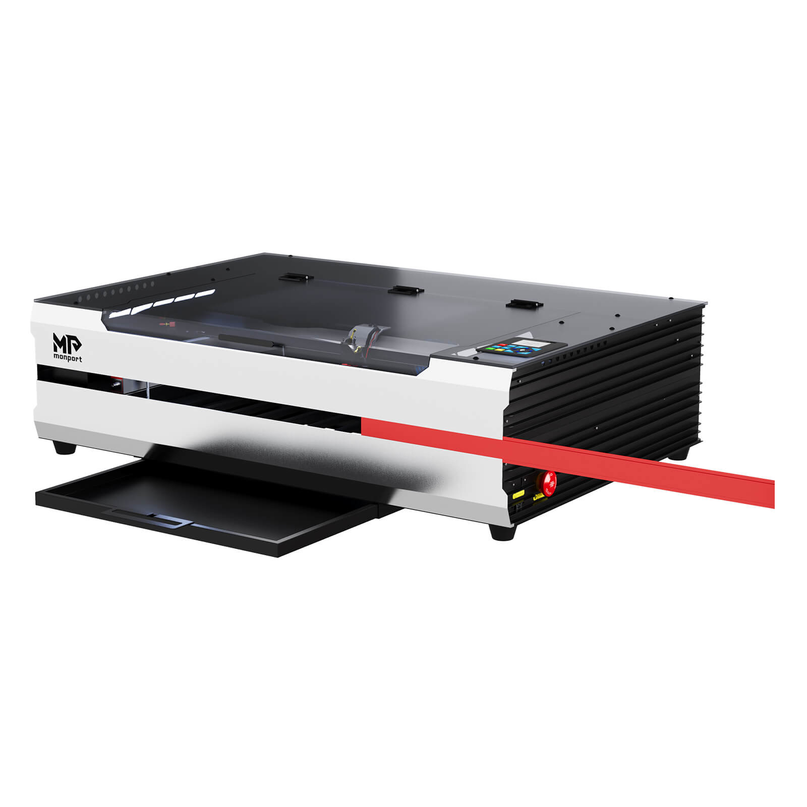 Monport Reno65 Pro 65W Desktop CO₂-Lasergravur- und Schneidemaschine (600×400 mm) mit DSP-Steuerung und magnetisch unterstütztem Fokus