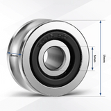 Monport Führungsschiene mit Kugellager, 4 Stück für 40W-150W CO₂-Lasergraviermaschine (5mm×17mm×8mm)