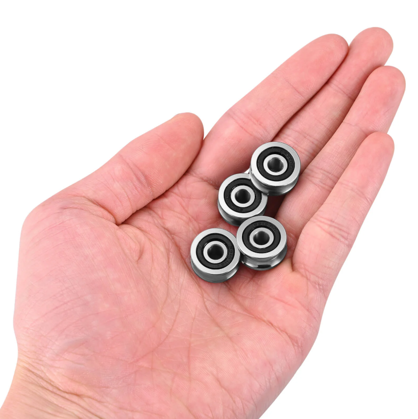 Monport Führungsschiene mit Kugellager, 4 Stück für 40W-150W CO₂-Lasergraviermaschine (5mm×17mm×8mm)