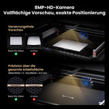 Monport Reno65 Pro Vision 65W Desktop CO₂ Lasergravierer & Laserschneider (24" x 16") mit 8MP HD-Kamera, magnetischem Autofokus und integriertem Wasserkühlsystem
