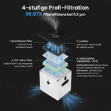 Monport 200W Laserabsaugung mit 4-Schicht-Filter für CO2- und Faser-Lasergravierer
