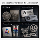 Monport GPro 100W MOPA Vision Faserlaser Maschine – Mit Vision-System für automatische Positionierung, präzise Metallgravur & Laserbeschriftung