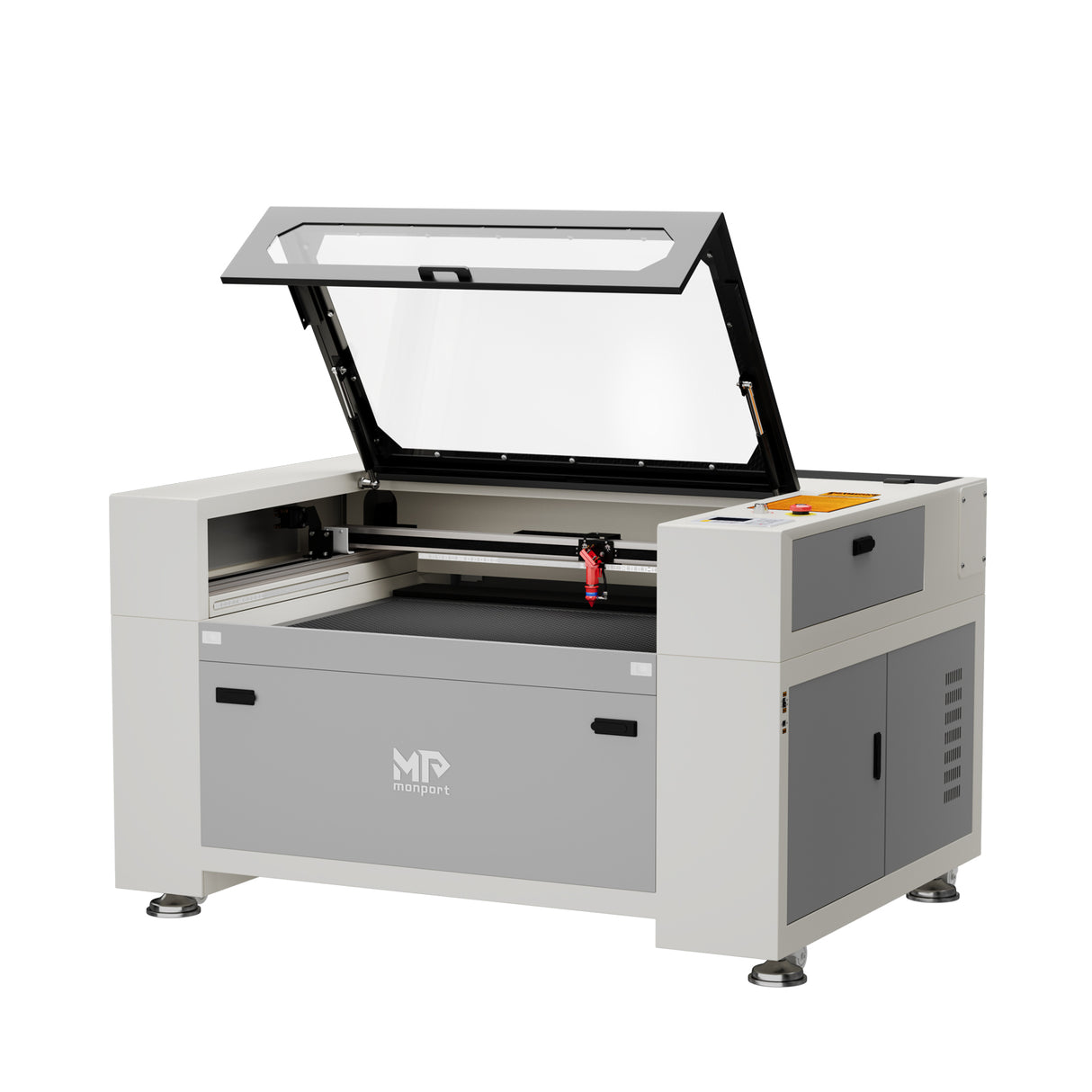 Monport 80W CO2 Eingebaut Wasserkühlsystem Laser Graviermaschine & Cutter mit (900 x 600mm) Gravurfläche