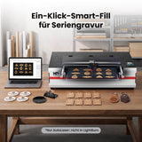 Monport Reno65 Pro Vision 65W Desktop CO₂ Lasergravierer & Laserschneider (24" x 16") mit 8MP HD-Kamera, magnetischem Autofokus und integriertem Wasserkühlsystem