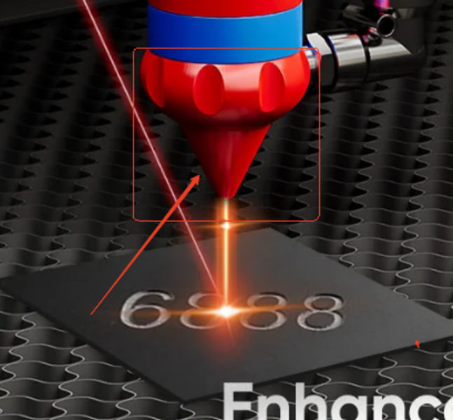 co2 80W Integrierte Laserkopfdüse
