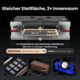 Monport Reno45 Pro Vision 45W Desktop CO₂-Lasergravierer und -Schneider (16" x 12") mit 8MP HD-Kamera, Assistierter Autofokus-Unterstützung und integrierter Wasserkühlung