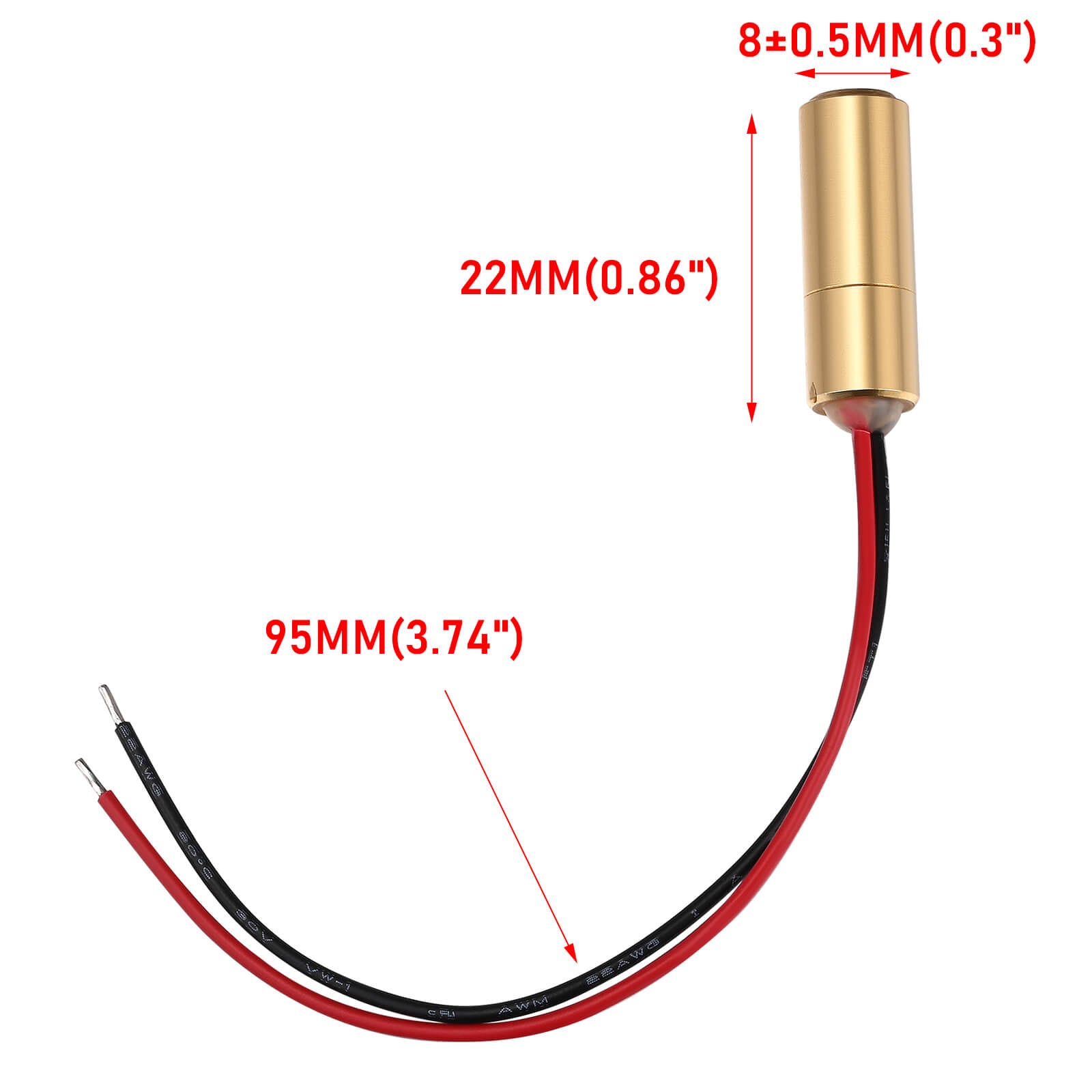 Monport Rot Punkt Laser Pointer für 40W-150W CO2 Laser Engraver