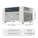 Monport Effi9S Upgraded 90W CO₂-Lasergravier- und Schneidemaschine (914 × 610 mm) mit Autofokus und integriertem Wasserkühler 4,9 (18 Bewertungen)