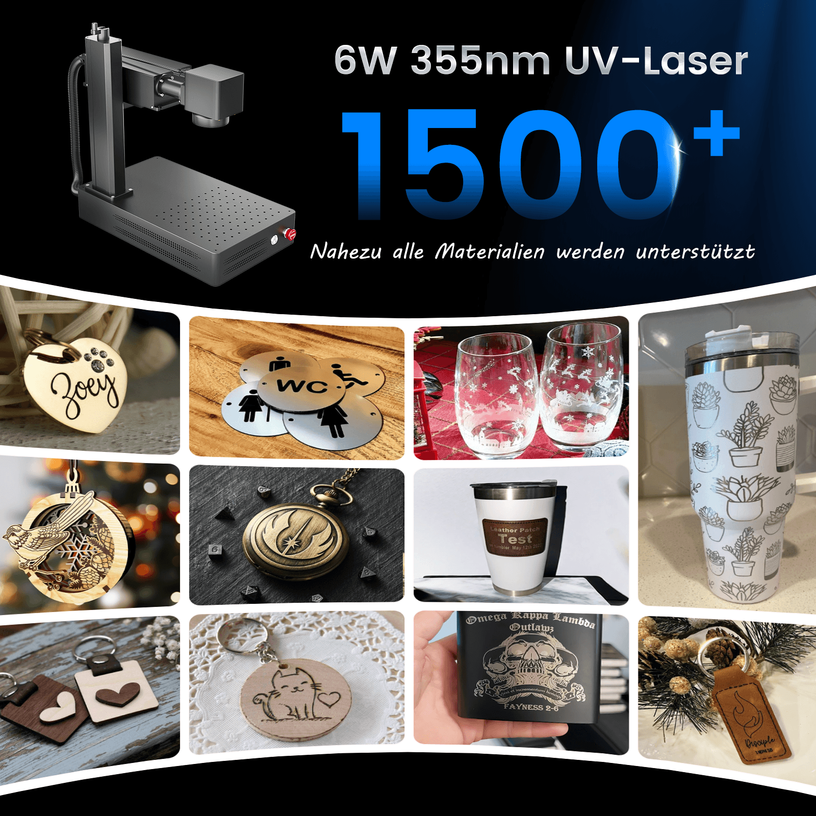 Monport 6W UV-Laser-Graviermaschine & Markiermaschine