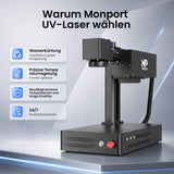 Monport GM 6W PRO UV Laser Graviermaschine(Innengravur) – Professionelle UV Laserbeschriftung mit 355nm Kaltlaser-Technologie