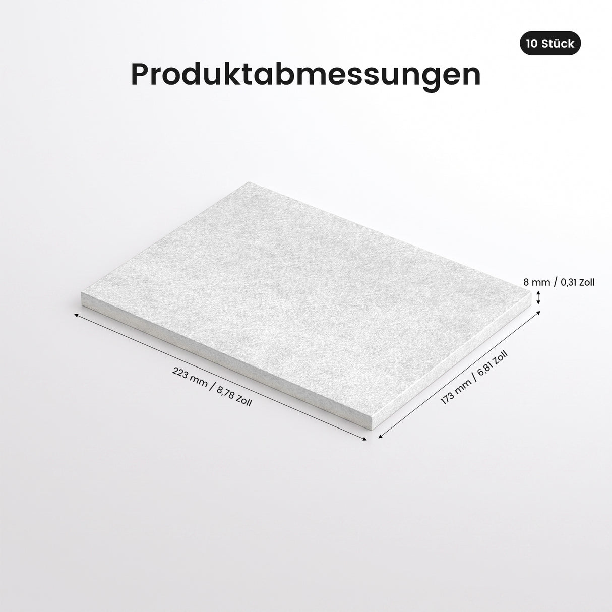 Monport Initial Effect Filter Baumwolle für 200W Smoke Purifier, 10 Stück