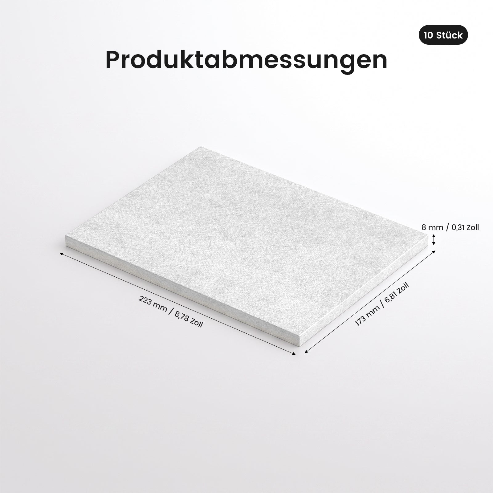 Monport Initial Effect Filter Baumwolle für 200W Smoke Purifier, 10 Stück