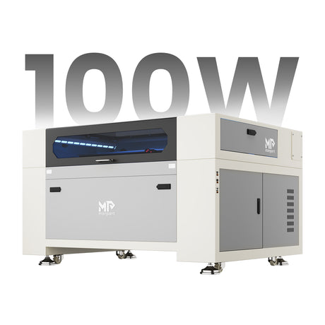 Monport Effi 10S verbesserte Version 100W CO2-Lasergravurmaschine und Schneidemaschine mit Autofokus-Funktion und integrierter Wasserkühler