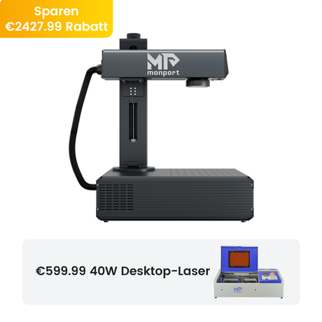 Monport GA Verbesserte 100W Integrierte MOPA Faserlasergravierer & Markiermaschinen mit Autofokus