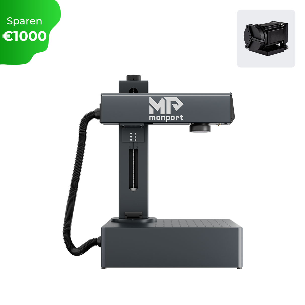 Monport GA Verbesserte 50W Integrierte Faser Lasergravierer & Markiermaschinen mit Autofokus