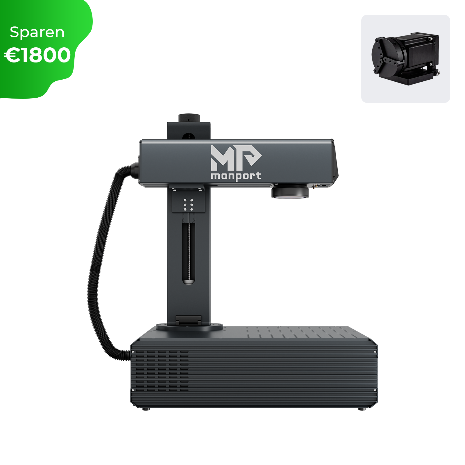 Monport GA Upgraded 60W Integrated MOPA Fiber Laser Engravers & Marking Machines with Autofocus