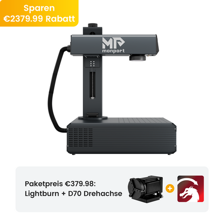Monport GA Verbesserte 100W Integrierte MOPA Faserlasergravierer & Markiermaschinen mit Autofokus