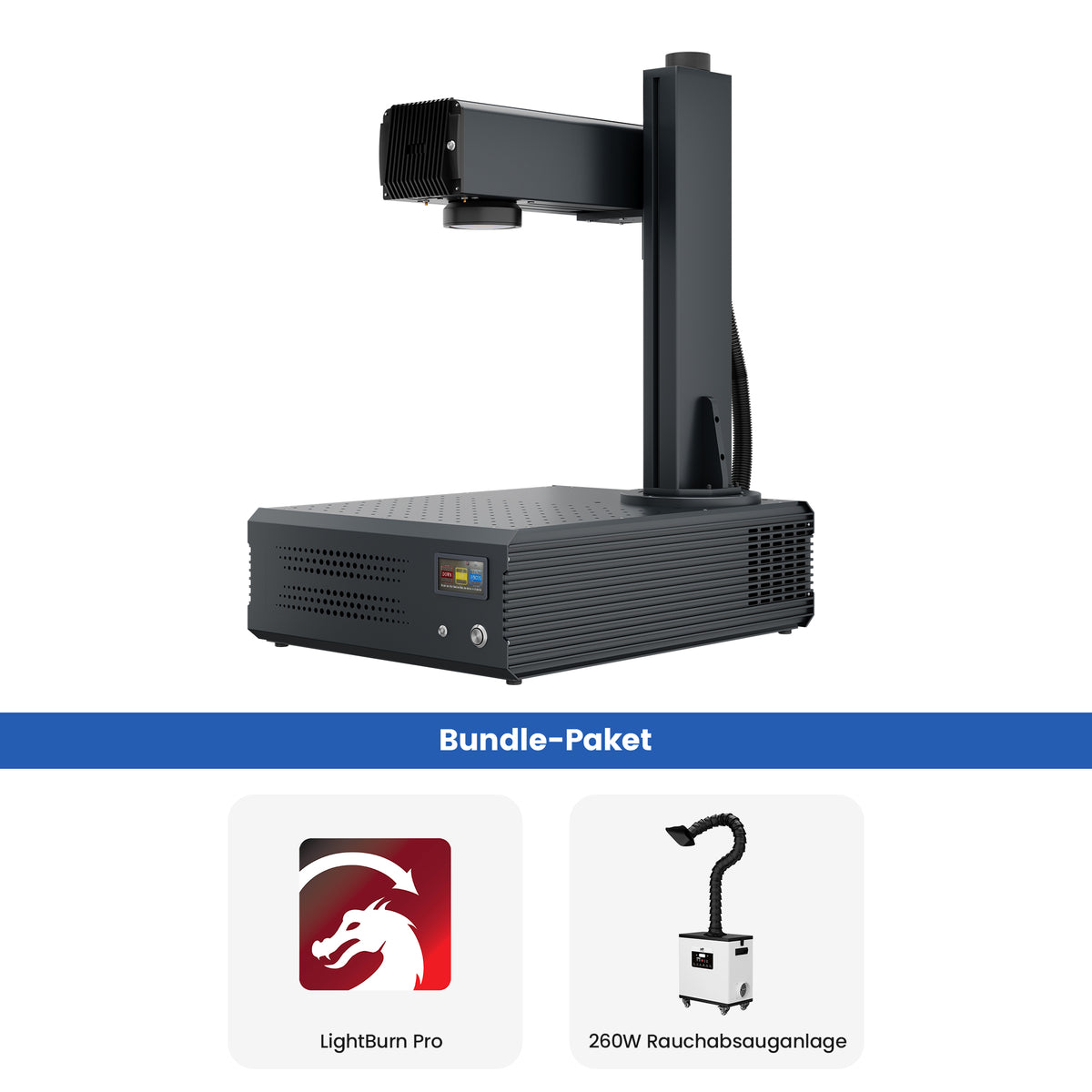Monport GA Upgraded 100W Integrated MOPA Fiber Laser Engravers & Marking Machines with Autofocus