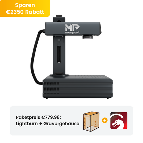 Monport GA Verbesserte 100W Integrierte MOPA Faserlasergravierer & Markiermaschinen mit Autofokus