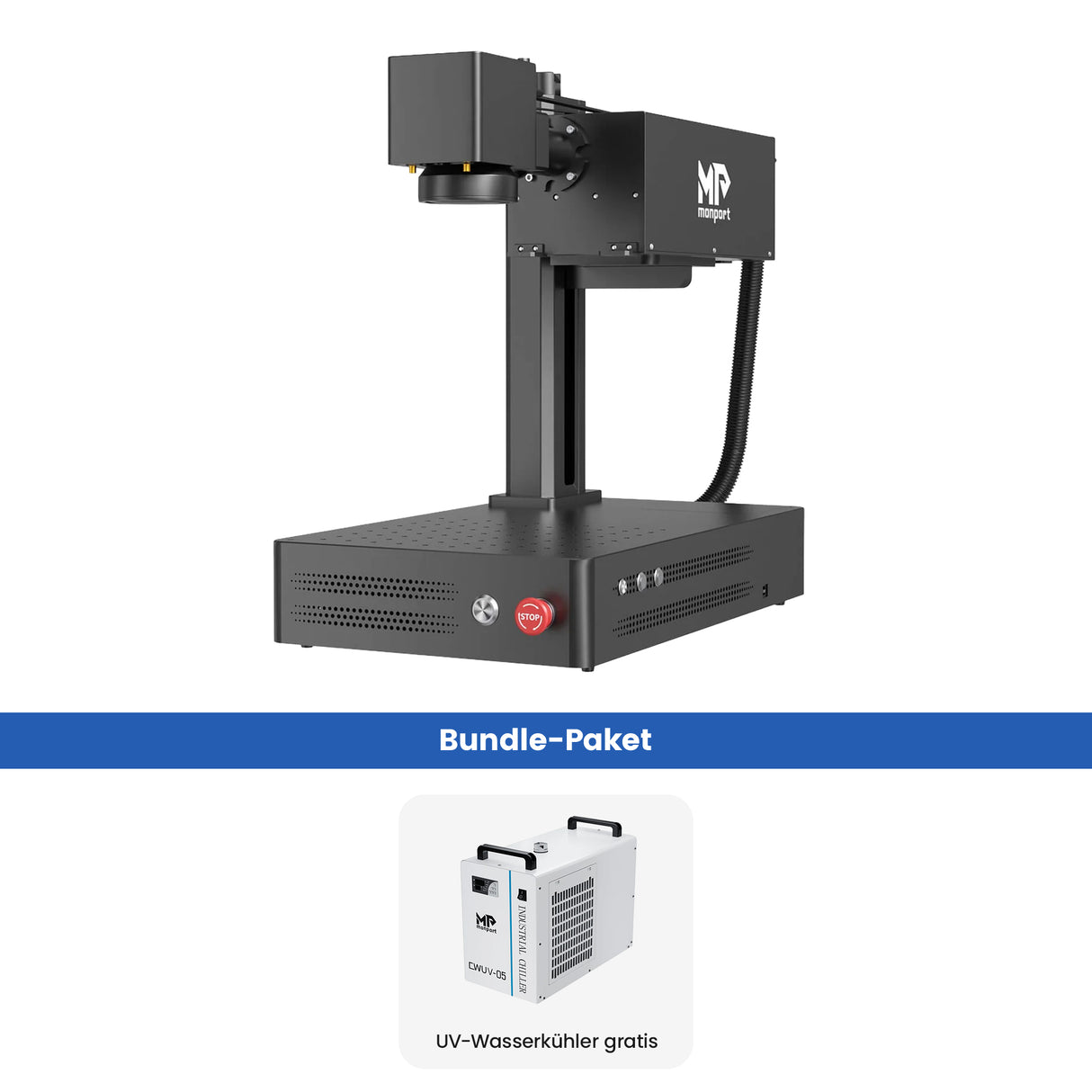 Monport GM PRO 6W UV Laser Graviermaschine(Innengravur) – Professionelle UV Laserbeschriftung mit 355nm Kaltlaser-Technologie