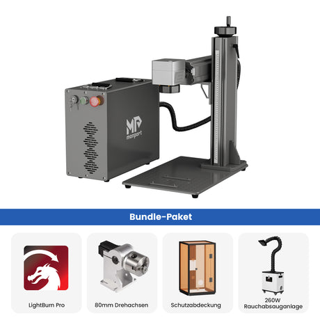 Monport 60W (175 x 175 mm) GPro MOPA Faserlaser Gravier & Markiermaschine mit manuellem Fokus