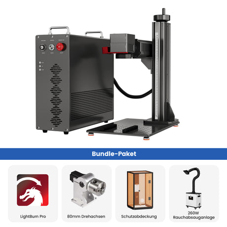 Monport 100W (175 x 175 mm) GPro MOPA Faserlaser Gravier & Markiermaschine mit manuellem Fokus