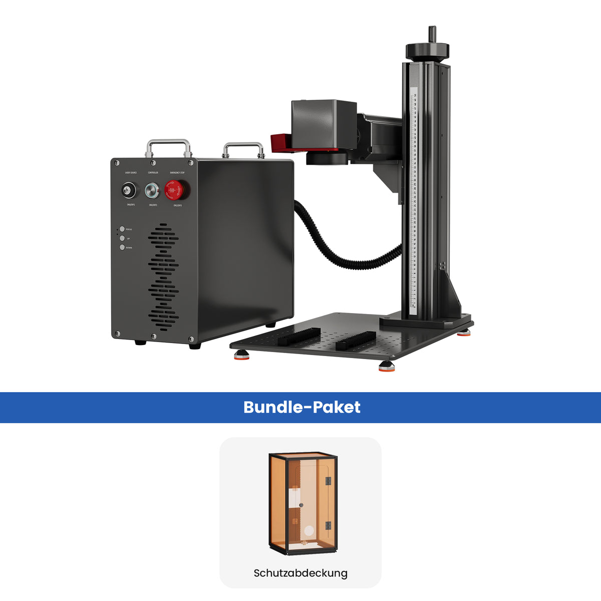 Monport GPro Vision 60W MOPA  Faserlaser Maschine – Mit Vision-System für automatische Positionierung, präzise Metallgravur & Laserbeschriftung