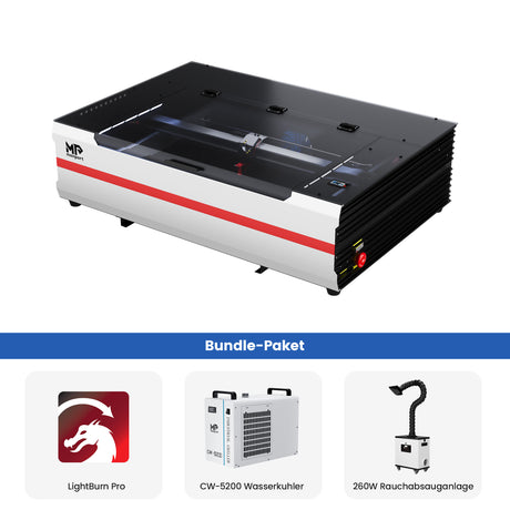 Monport Reno 65W Desktop CO2 Lasergravierer & Schneidegerät (24“X 16“) mit brandneuem Assistierter Autofokus