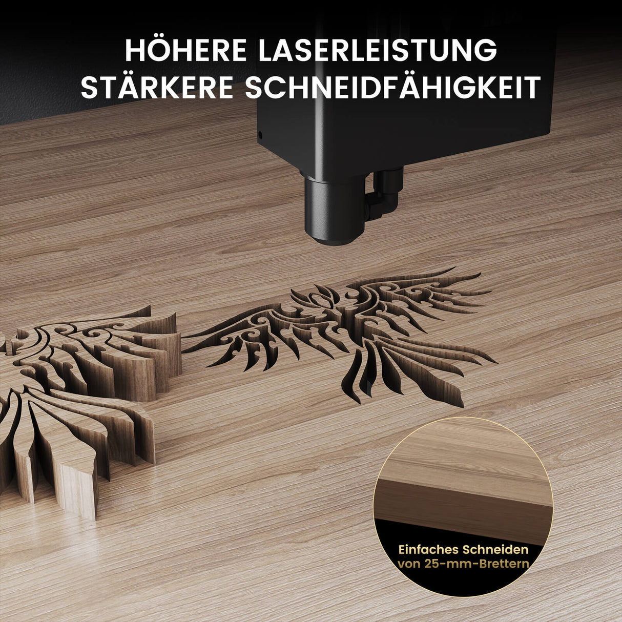 Monport Mega: Die weltweit erste intelligente 70W Desktop-Graviermaschine