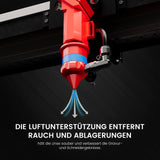 Monport 60W CO2 Laser Graviermaschine & Cutter (600 x 400mm) Gravurfläche mit Autofokus