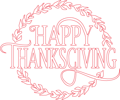 Ein Dankbares Zusammensein: Lasergraviertes Thanksgiving - MonPortlaser.de