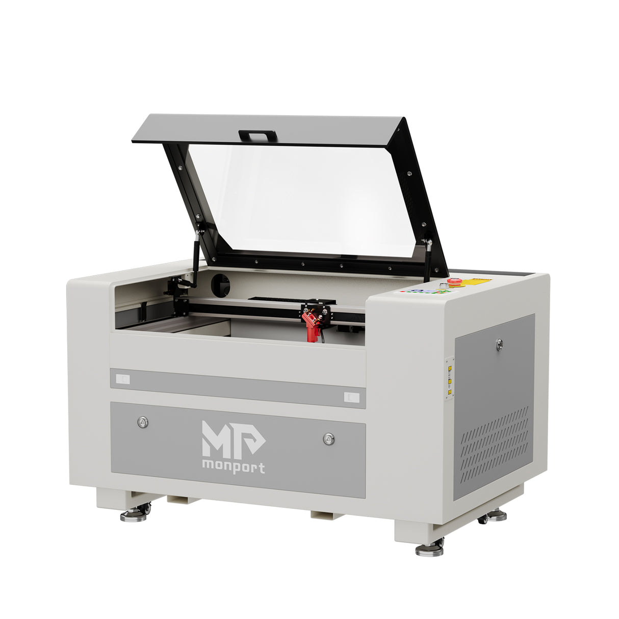 Monport 60W CO2 Laser Graviermaschine & Cutter (600 x 400mm) Gravurfläche mit Autofokus