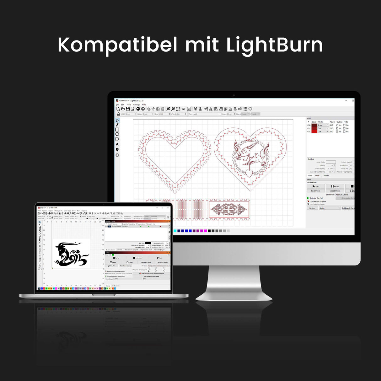 Monport Mega Lite: Die weltweit erste intelligente 70W Desktop-Graviermaschine, kompatibel mit LightBurn