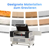Monport 100W CO2 laser engraving machine & cutter (500x700mm) with autofocus and holder