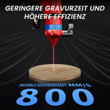 Monport 60W CO2 Laser Graviermaschine & Cutter (700 x 500mm) Gravurfläche mit Autofokus